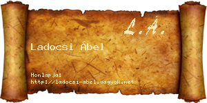 Ladocsi Ábel névjegykártya