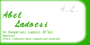 abel ladocsi business card